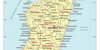 מפה מפורטת של מדגסקר