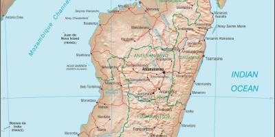 מדגסקר המדינה המפה